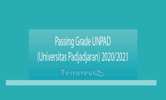 Passing Grade UNPAD (Universitas Padjadjaran) 2020-2021