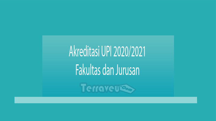 Akreditasi UPI 2020-2021 Fakultas dan Jurusannya