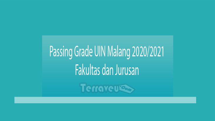 Passing Grade UIN Malang 2020-2021 Fakultas dan Jurusan