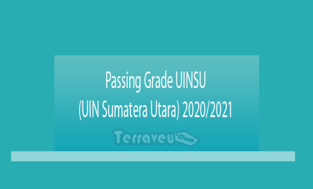 Passing Grade UINSU (UIN Sumatera Utara) 2020-2021